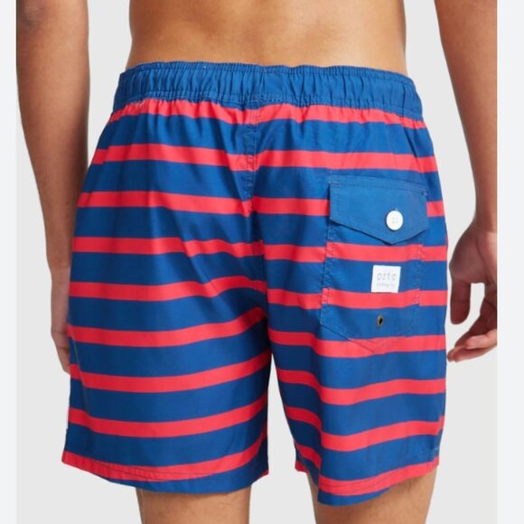 ORTC Port Willunga Stripe Swim Trunks Red & Blue Size XS (28) NWT - Picture 2 of 7
